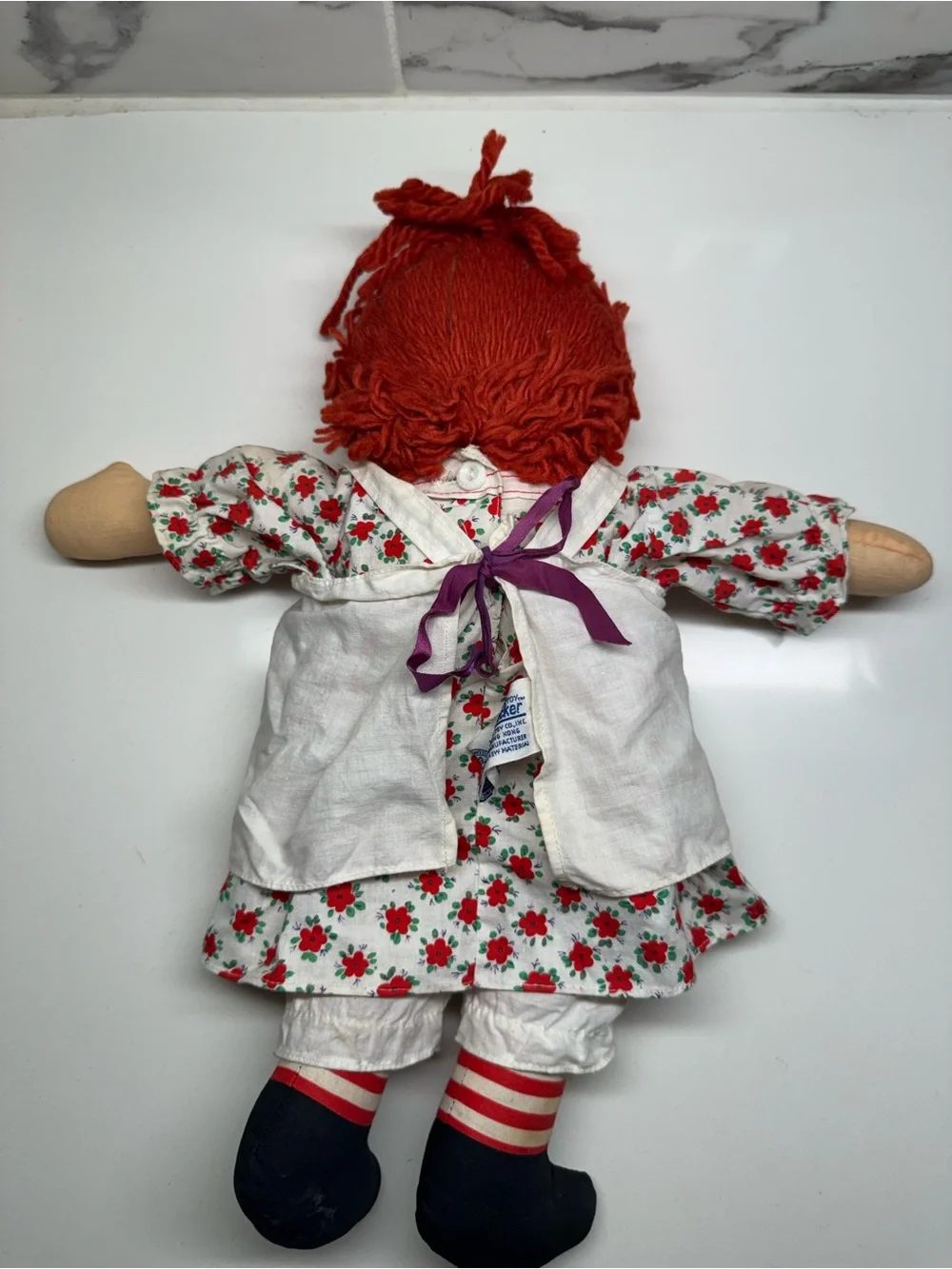Vintage 60/ 70’s Knickerbocker Wind-Up Musical Raggedy Ann Doll Original Working